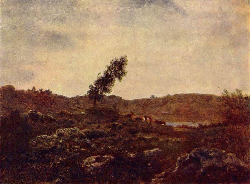 Theodore Rousseau Barbizon landscape, Spain oil painting art